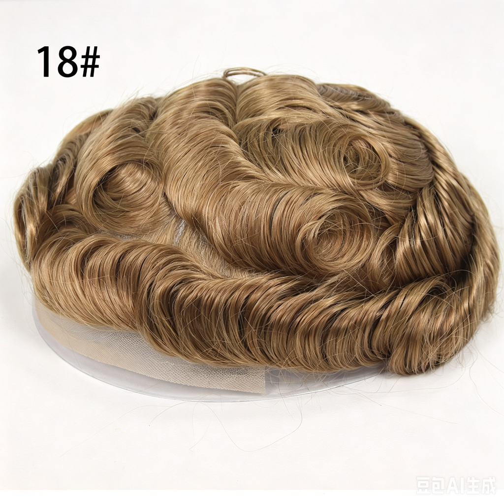 Lace Mono Breathable Men's Toupee Piece