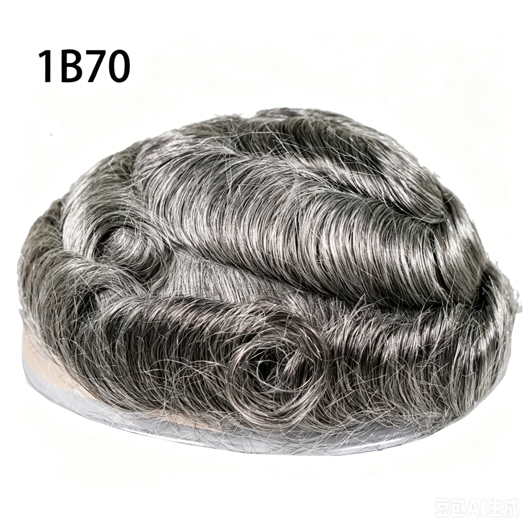 Lace Mono Breathable Men's Toupee Piece