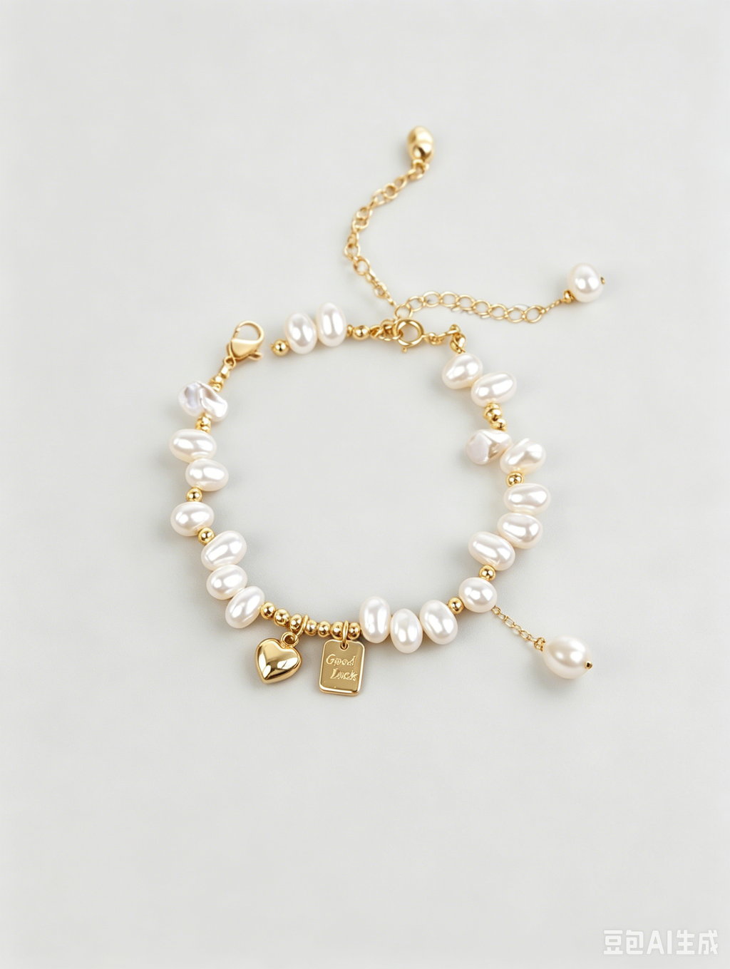 Discover the charm of lucky heart & baroque freshwater pearls. This misaligned irregular bead bracelet is an exquisite gift for women. Unique & meaningful. Shop now on Shopily. - New Hair