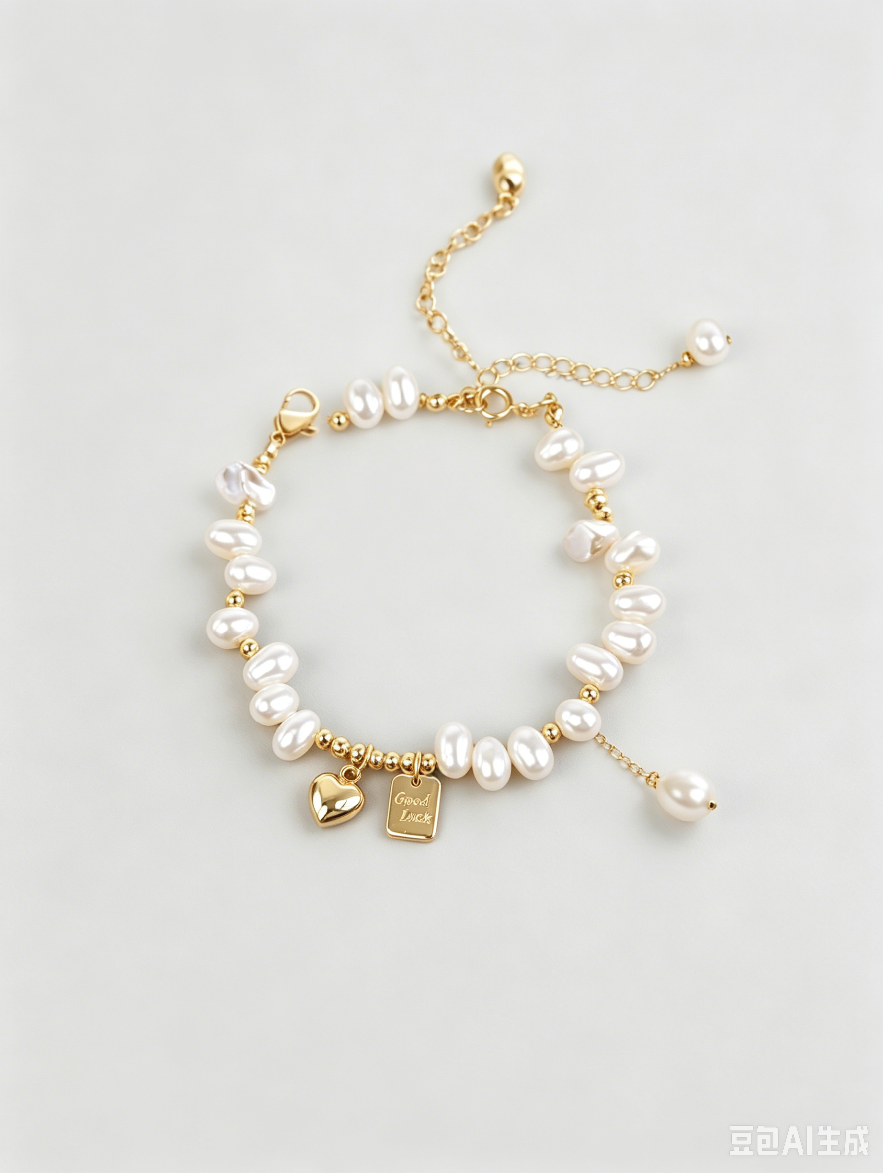 Discover the charm of lucky heart & baroque freshwater pearls. This misaligned irregular bead bracelet is an exquisite gift for women. Unique & meaningful. Shop now on Shopily. - New Hair