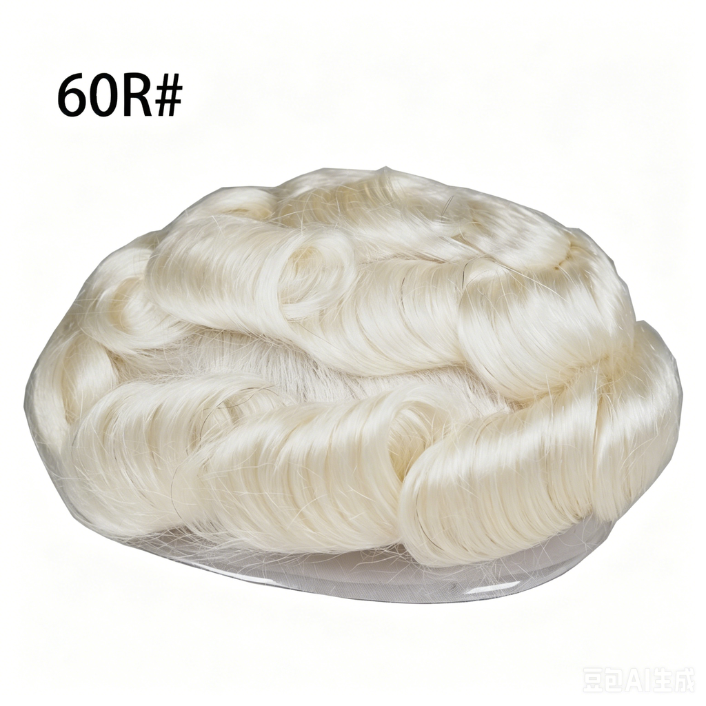 Lace Mono Breathable Men's Toupee Piece