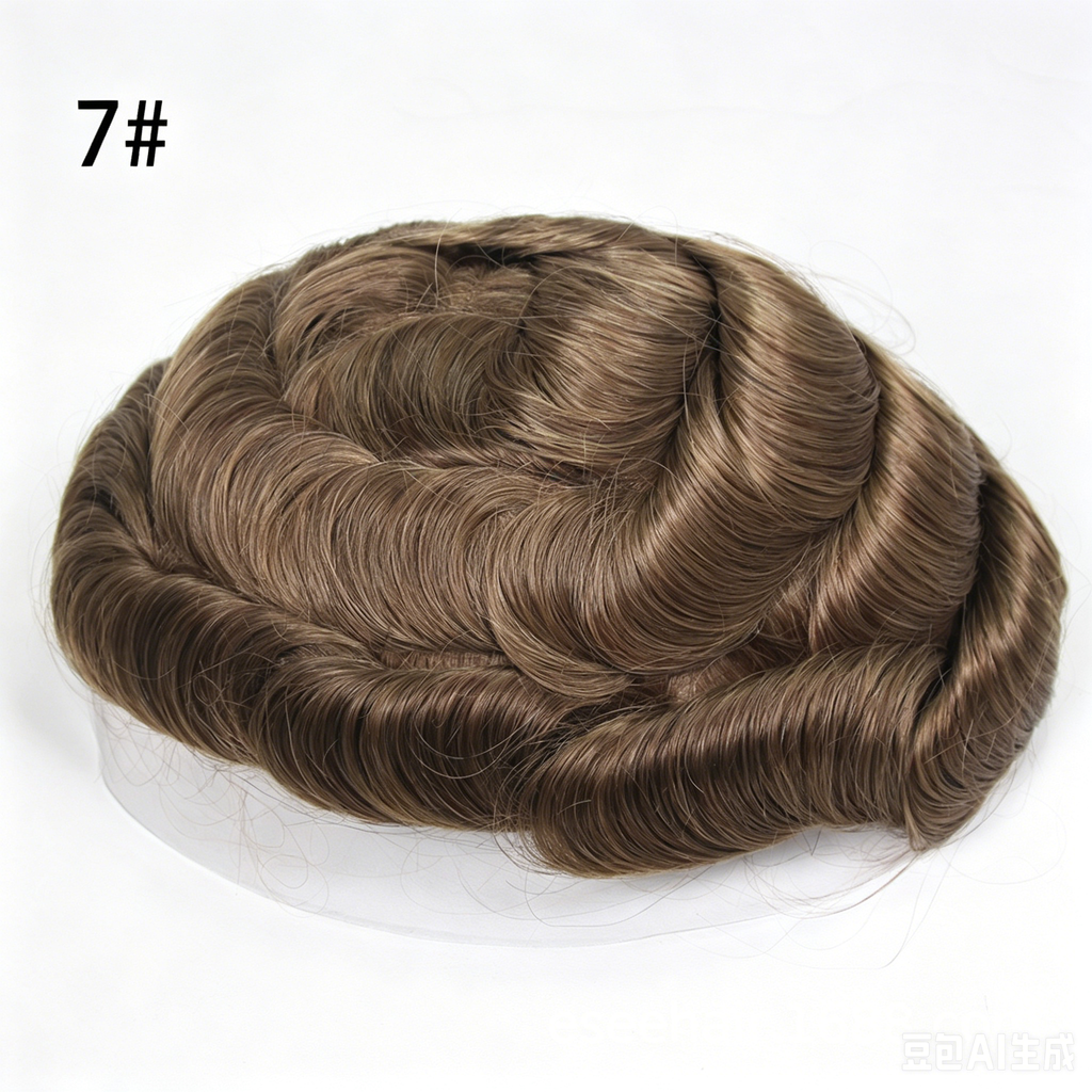 Lace Mono Breathable Men's Toupee Piece