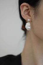 Natural Irregular Baroque Pearl Earrings - New Hair