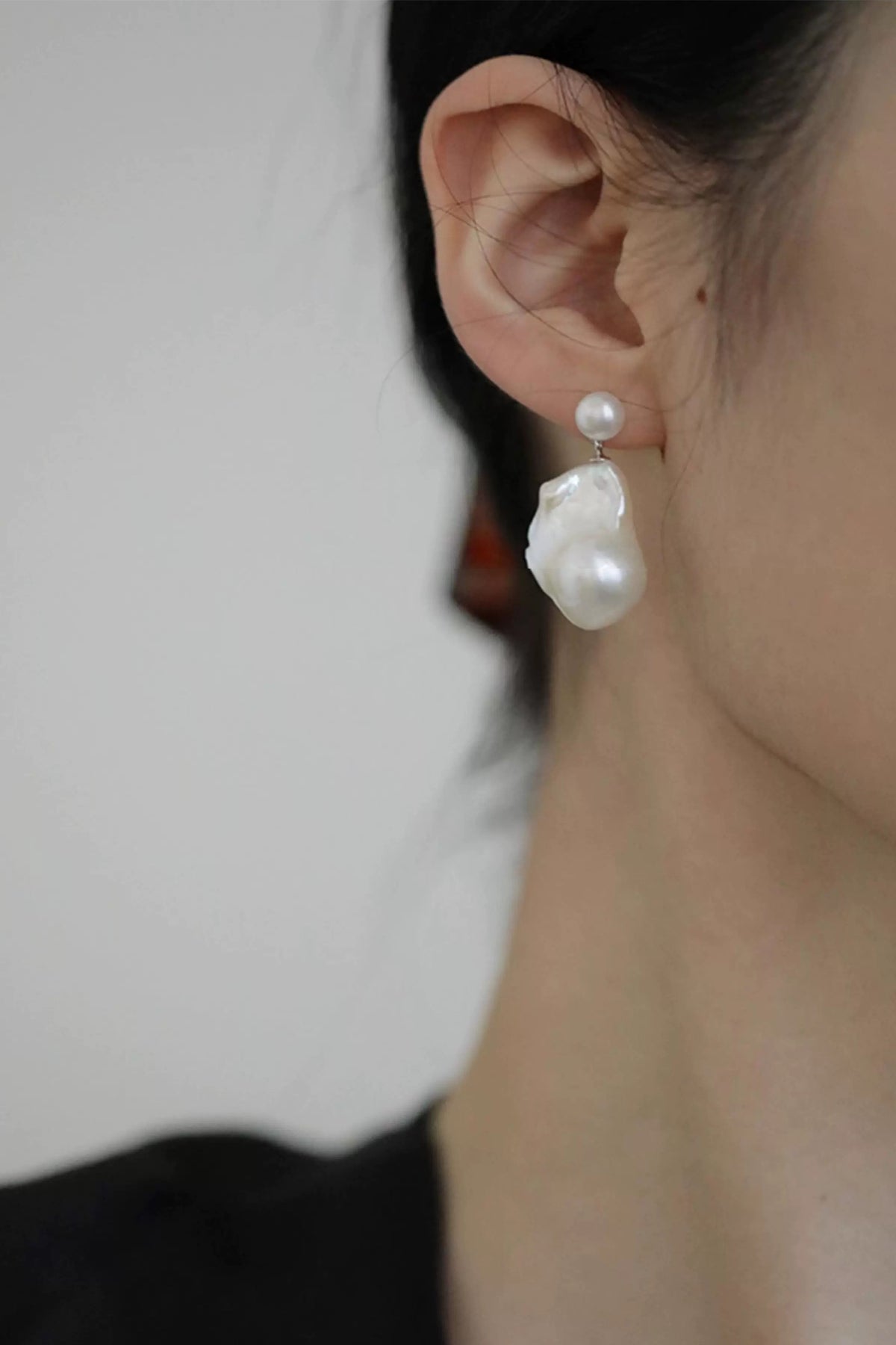 Natural Irregular Baroque Pearl Earrings - New Hair