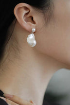 Natural Irregular Baroque Pearl Earrings - New Hair