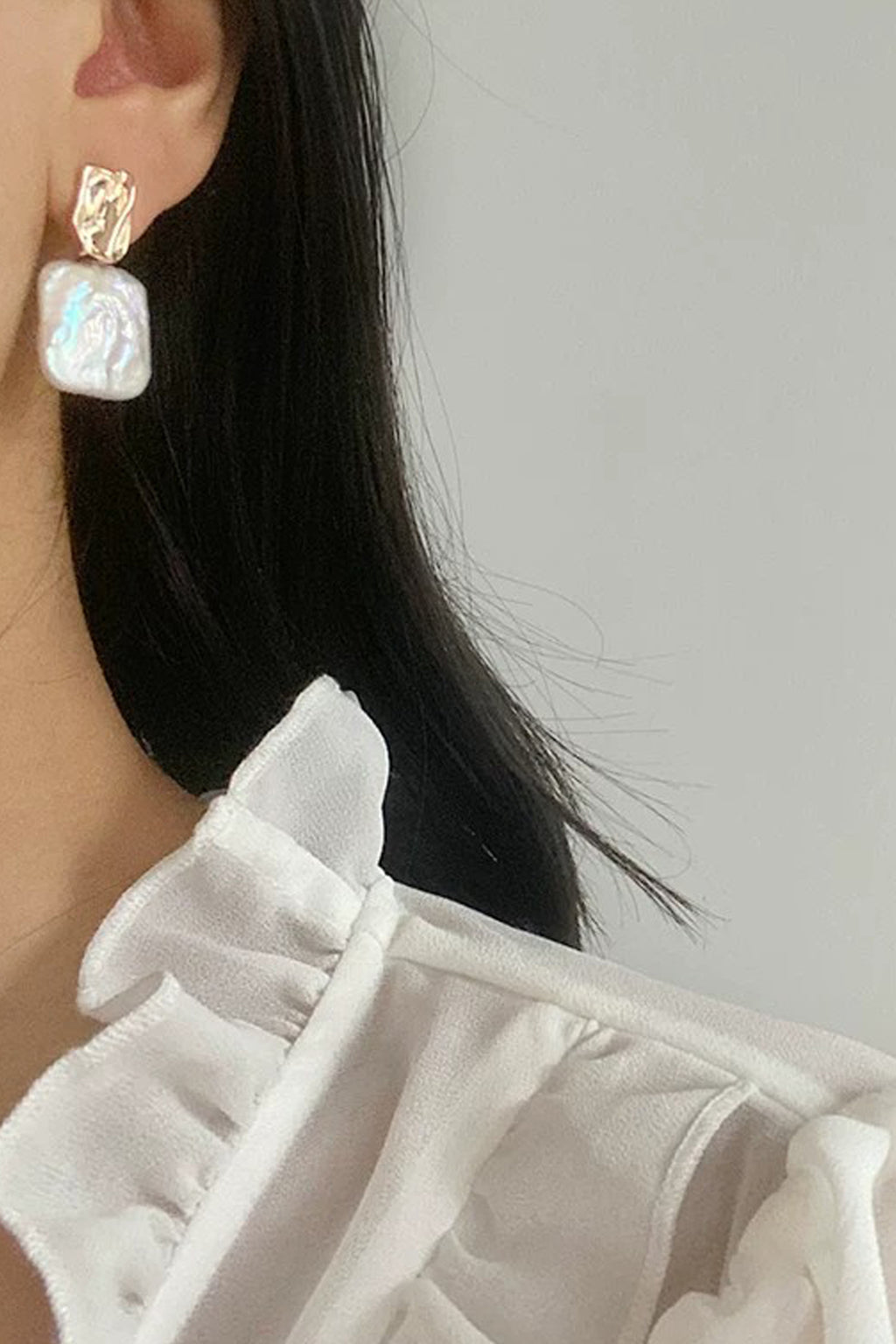 Vintage Natural Square Baroque Pearls - New Hair
