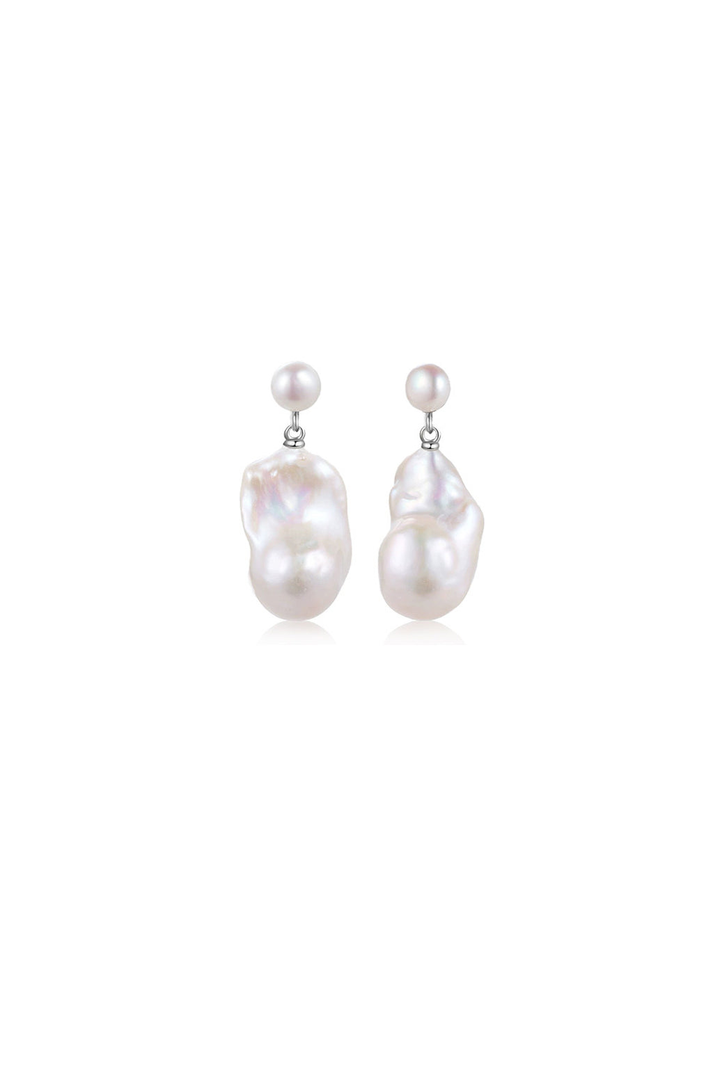 Natural Irregular Baroque Pearl Earrings - New Hair