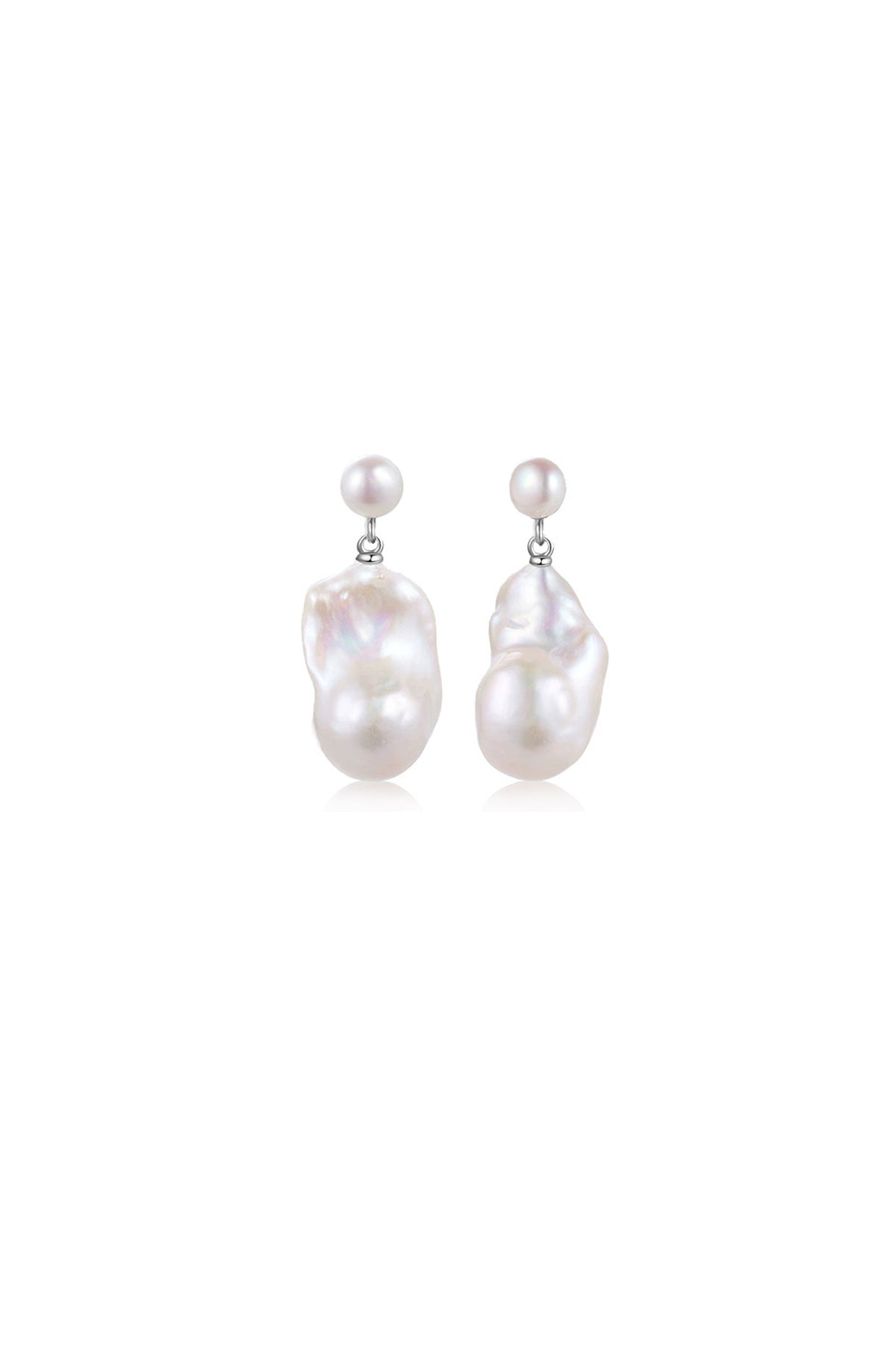 Natural Irregular Baroque Pearl Earrings - New Hair
