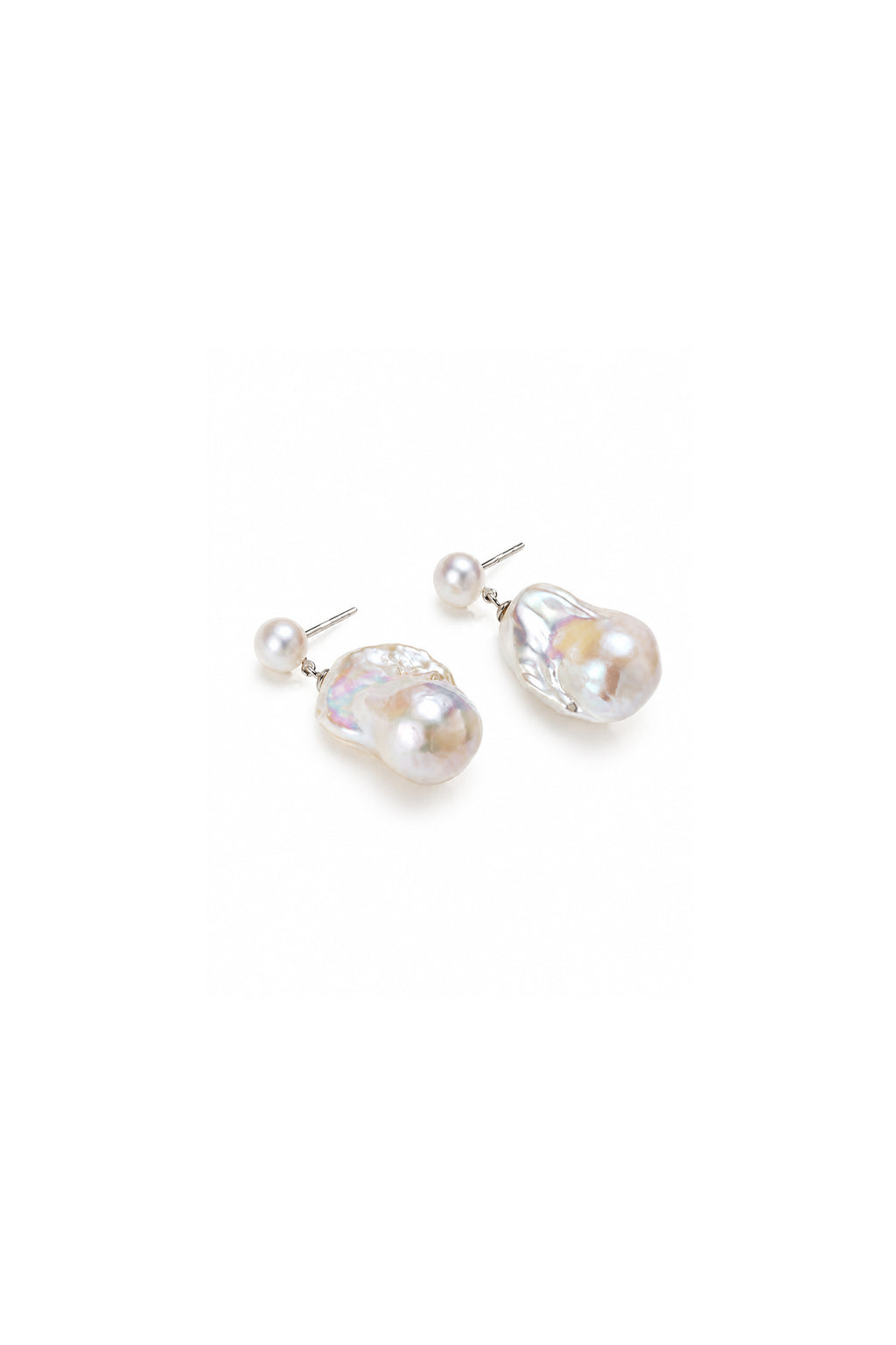 Natural Irregular Baroque Pearl Earrings - New Hair
