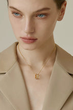 Natural Stone Hourglass Sterling Silver Necklace - New Hair