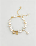 Heart-shaped pearl bracelet - New Hair