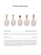 Freshwater pearl baroque pendant clasp pendant without necklace