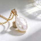 Freshwater pearl baroque pendant clasp pendant without necklace