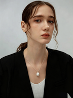Natural baroque freshwater pearl necklace