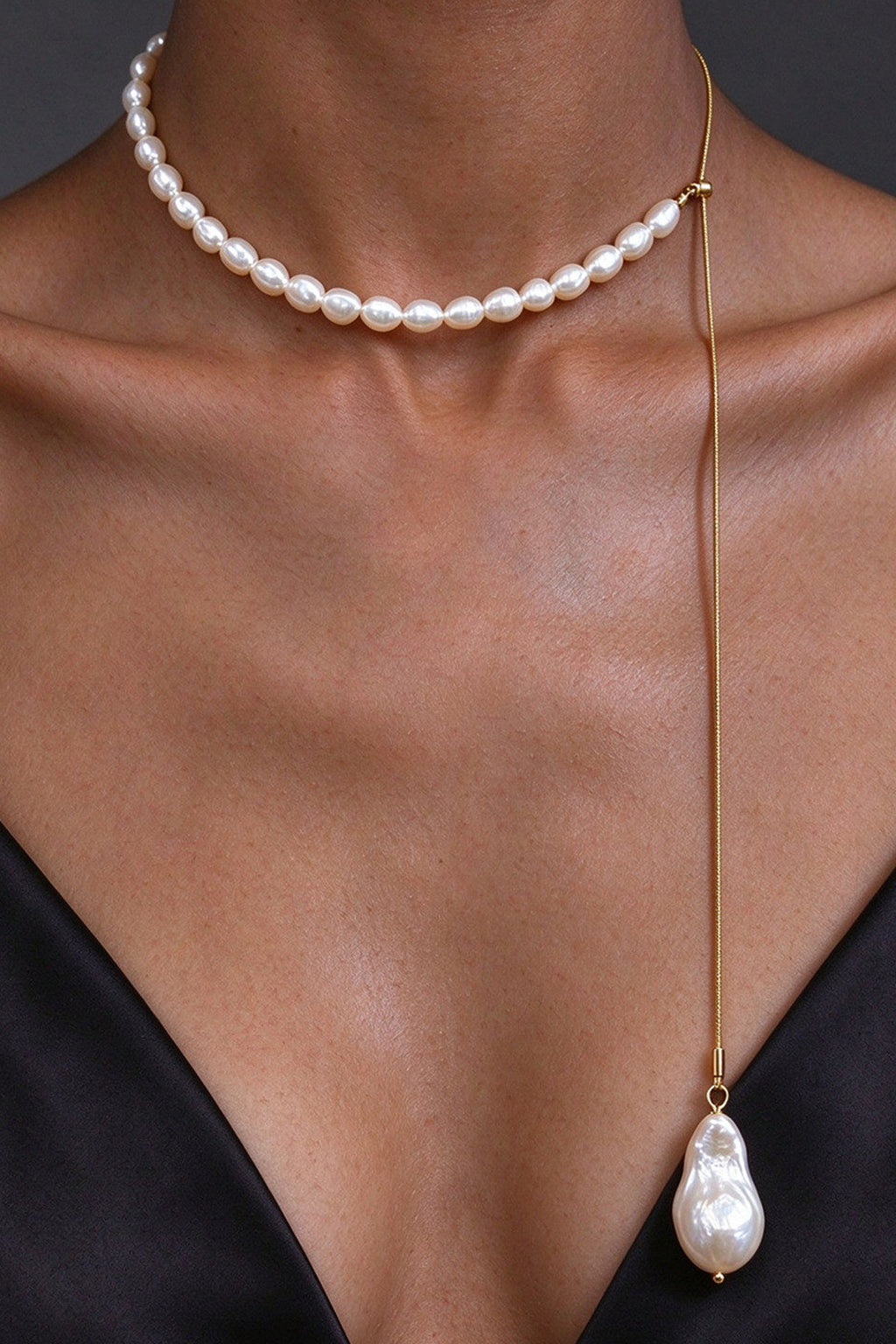 Natural Baroque Pearl Necklace