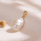 Freshwater pearl baroque pendant clasp pendant without necklace