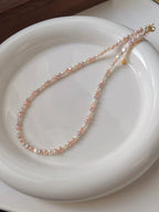 Dopamine Series | Candy-colored Baroque Pearl Collarbone Chain - New Hair
