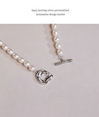 Natural Baroque Irregular Aurora Colorful Large Baroque Pearl Necklace Choker