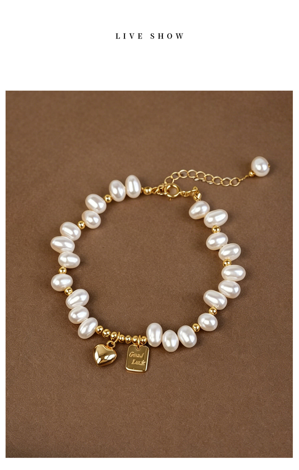 Discover the charm of lucky heart & baroque freshwater pearls. This misaligned irregular bead bracelet is an exquisite gift for women. Unique & meaningful. Shop now on Shopily. - New Hair