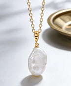 Freshwater pearl baroque pendant clasp pendant without necklace