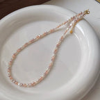 Dopamine Series | Candy-colored Baroque Pearl Collarbone Chain - New Hair