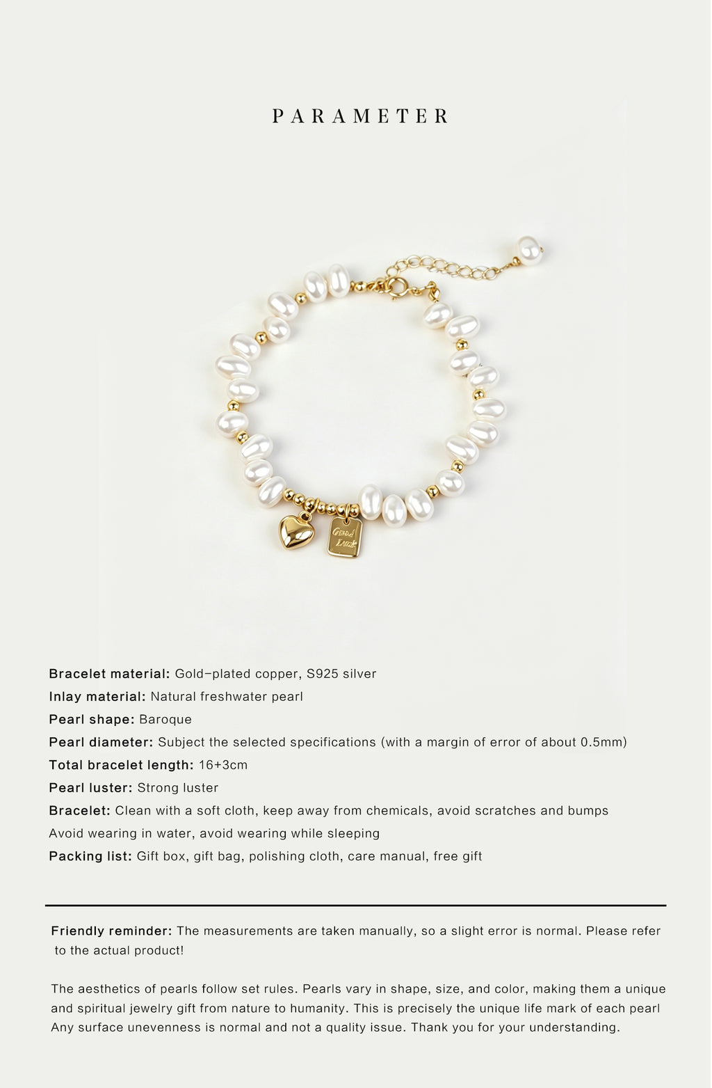 Discover the charm of lucky heart & baroque freshwater pearls. This misaligned irregular bead bracelet is an exquisite gift for women. Unique & meaningful. Shop now on Shopily. - New Hair