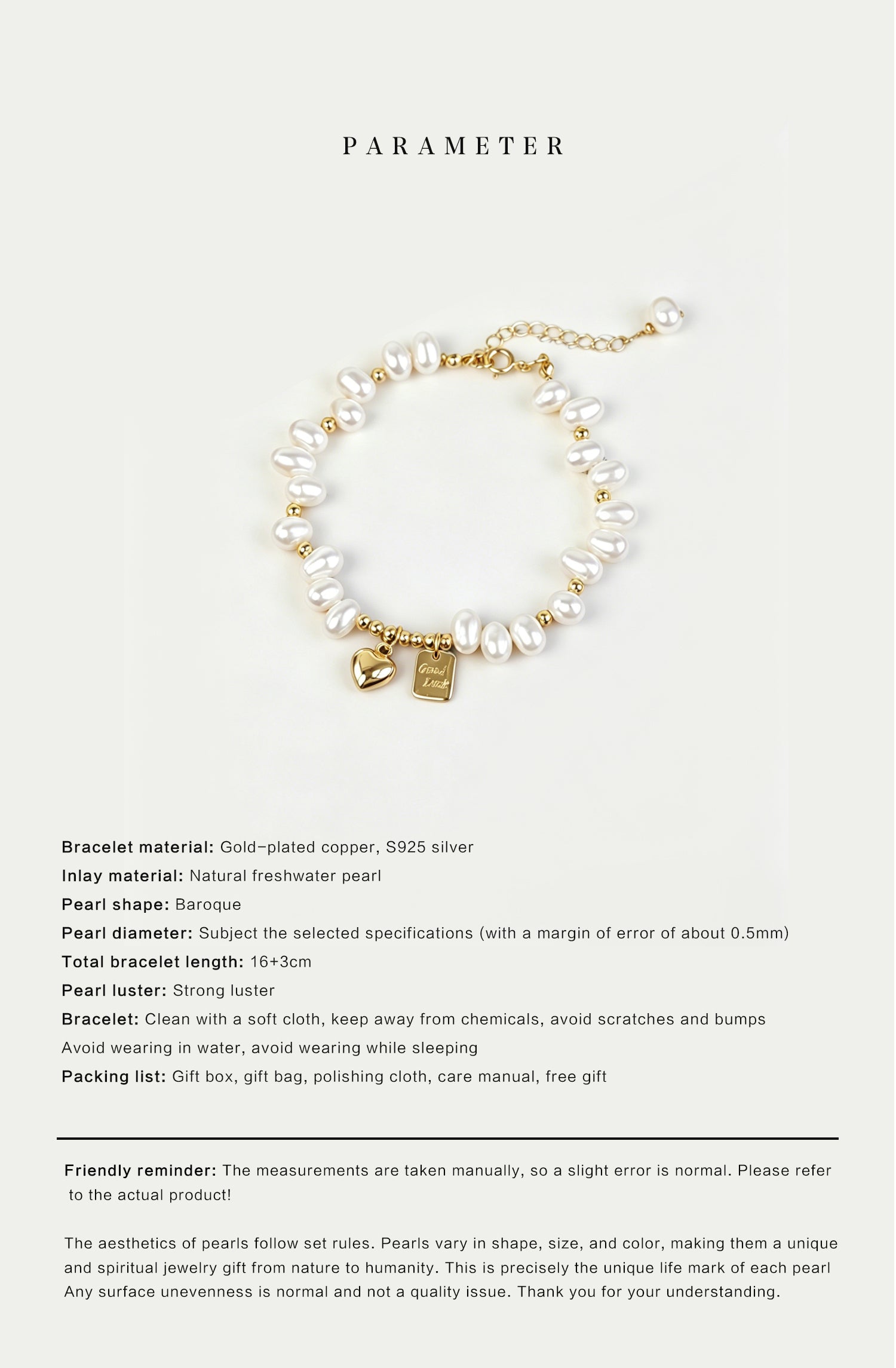 Discover the charm of lucky heart & baroque freshwater pearls. This misaligned irregular bead bracelet is an exquisite gift for women. Unique & meaningful. Shop now on Shopily. - New Hair