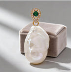 Freshwater pearl baroque pendant clasp pendant without necklace