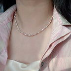 Dopamine Series | Candy-colored Baroque Pearl Collarbone Chain - New Hair