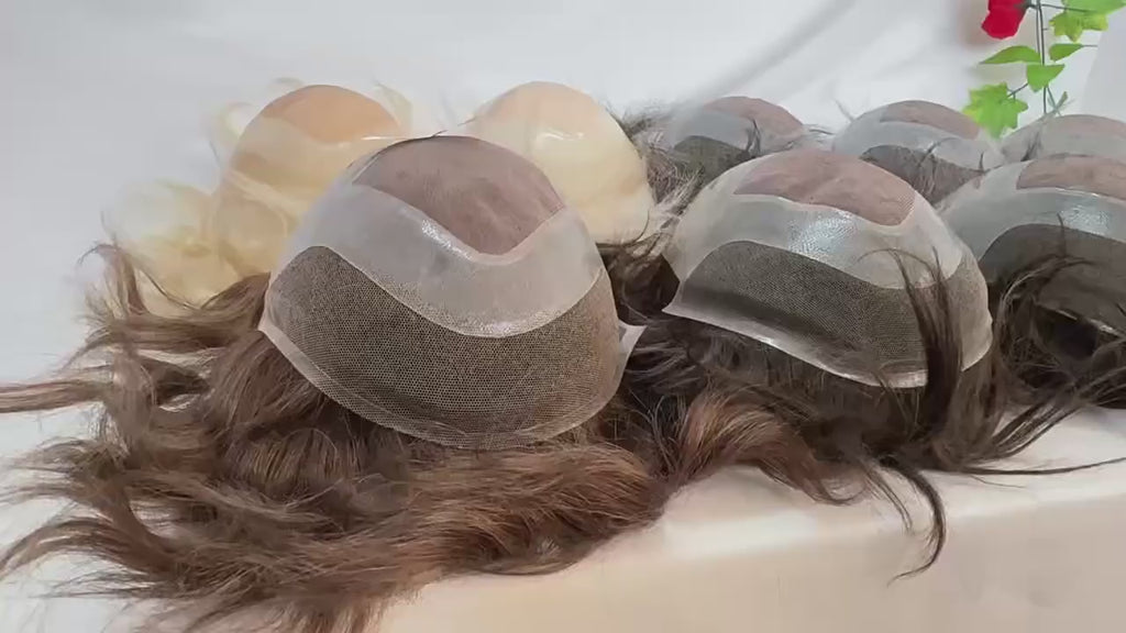 Lace Mono Breathable Men's Toupee Piece