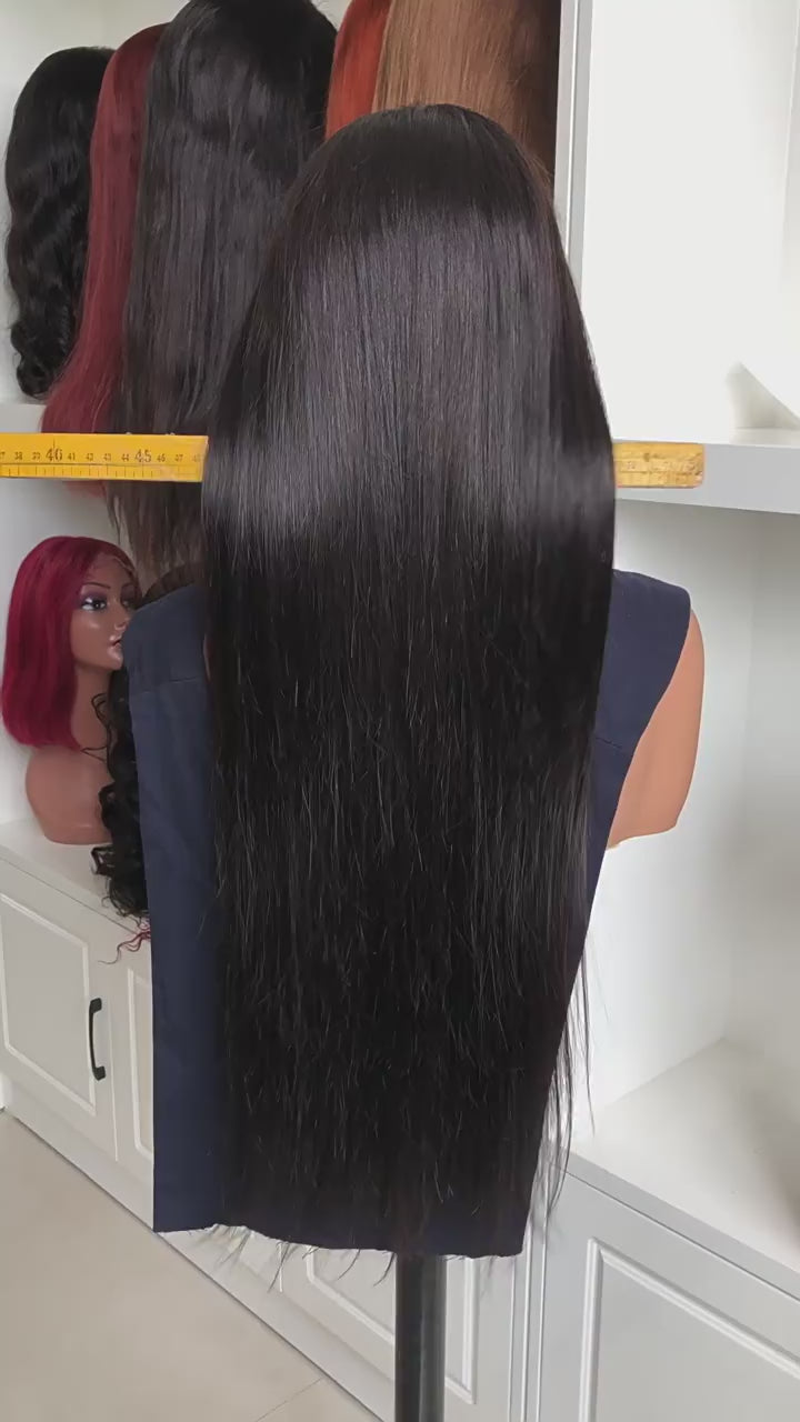 Silky Straight Lace Front Wig Human Hair