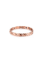 Magnetic Germanium Stone Titanium Steel Bracelet with 18K Rose Gold Plating