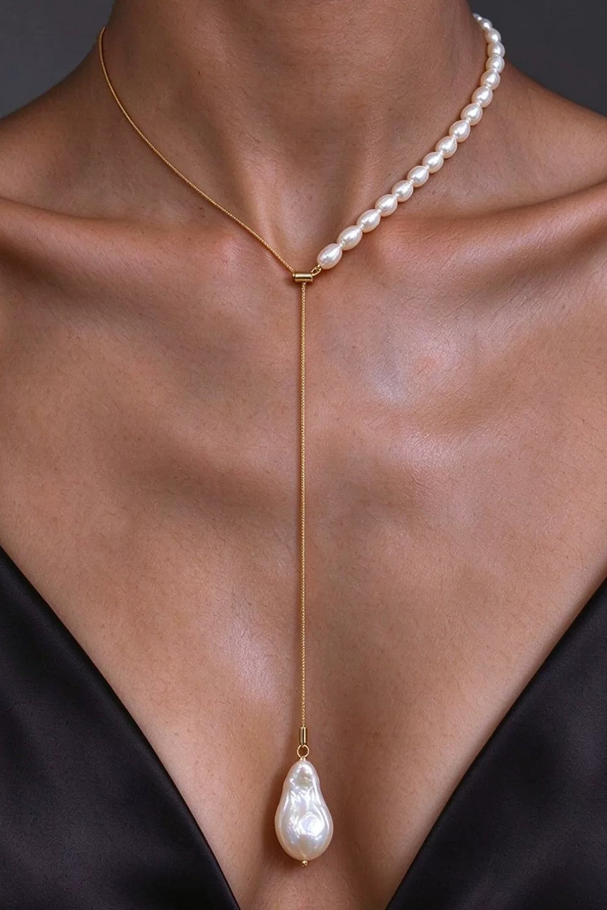 Natural Baroque Pearl Necklace