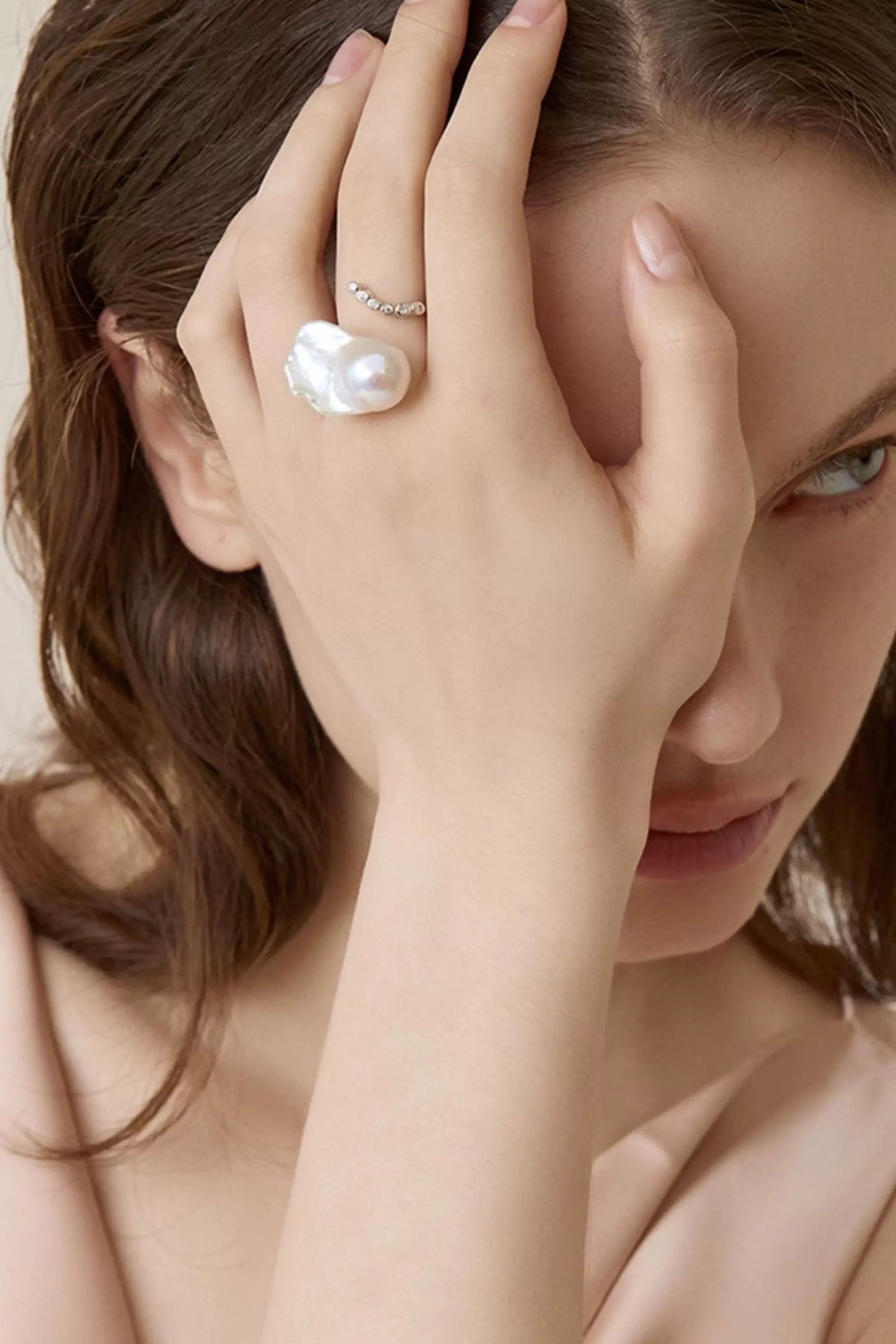 Natural Baroque Pearl Ring