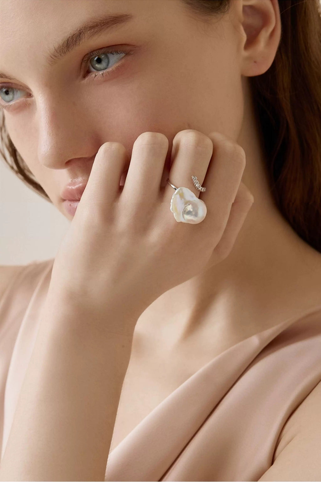 Natural Baroque Pearl Ring