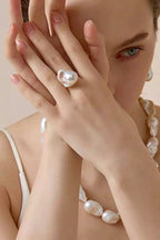 Natural Baroque Pearl Ring