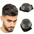PU lace breathable men's toupee