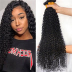 50g Kinky Curly Human Hair Bundles | 100% Human Hair | Natural Voluminous Seamless Hair Extensions - New Hair