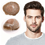 Lace Mono Breathable Men's Toupee Piece