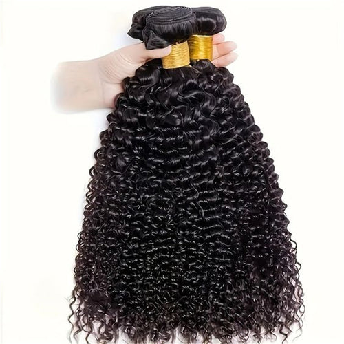 50g Kinky Curly Human Hair Bundles | 100% Human Hair | Natural Voluminous Seamless Hair Extensions - New Hair