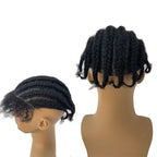 PU mesh base real hair hand-woven small dreadlocks for men