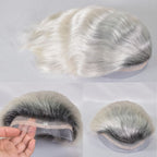 Hairtoupee for men white
