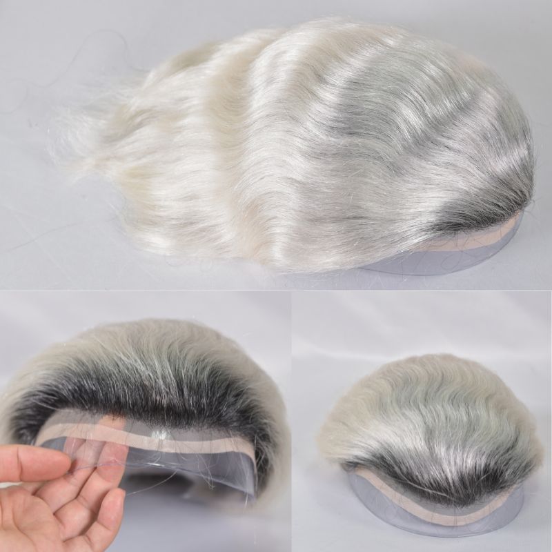 Hairtoupee for men white