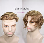 Lace Mono Breathable Men's Toupee Piece