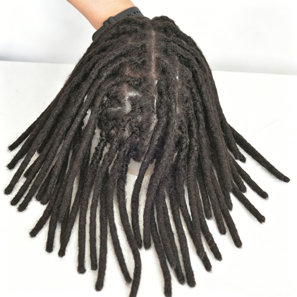Dreadlock men's wig hairpiece