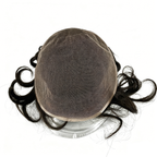 Natural thin breathable men's hairpiece real human hair Swiss lace full lace - New Hair