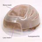 Lace Mono Breathable Men's Toupee Piece