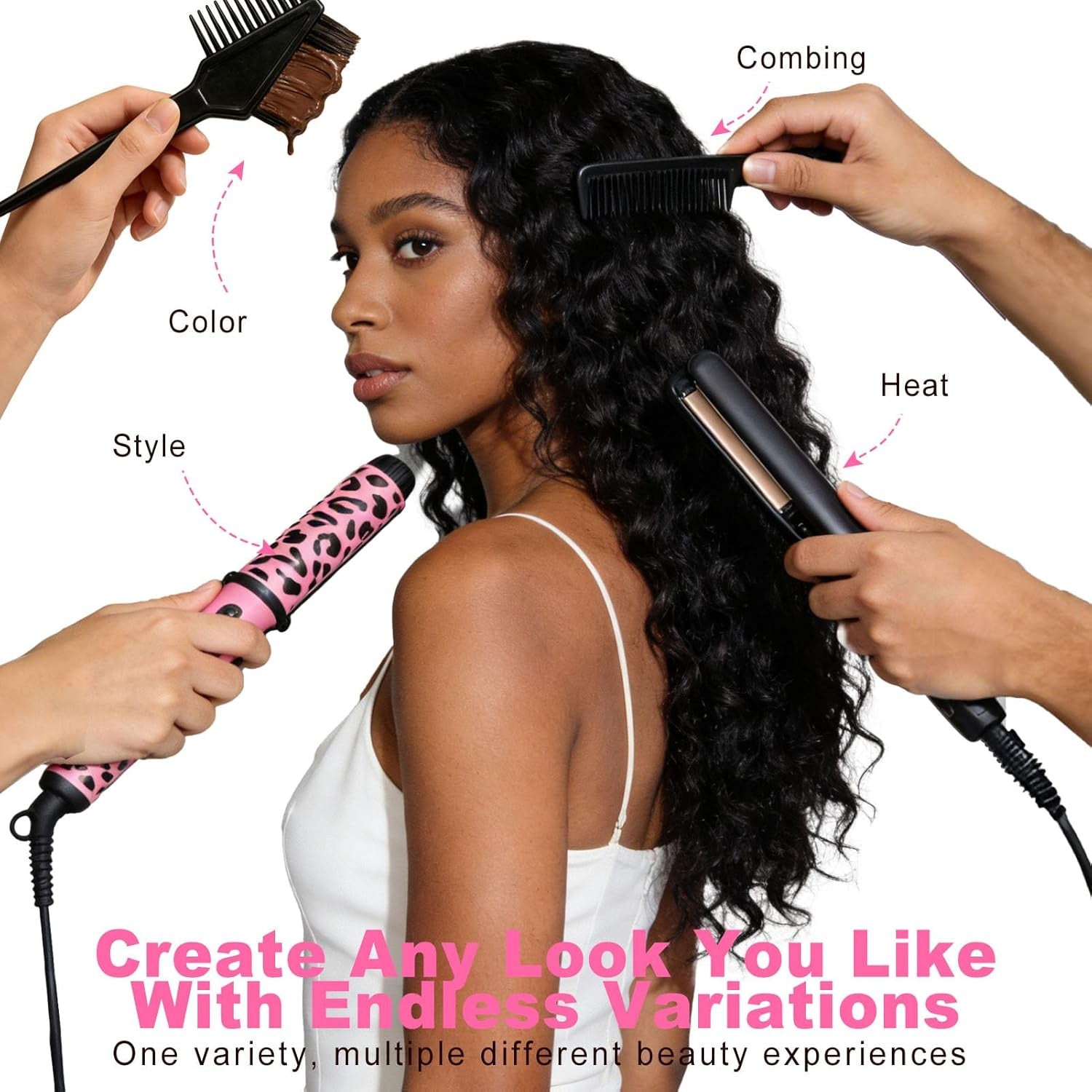 Natural Black Deep Wave Human Hair Bundles - New Hair