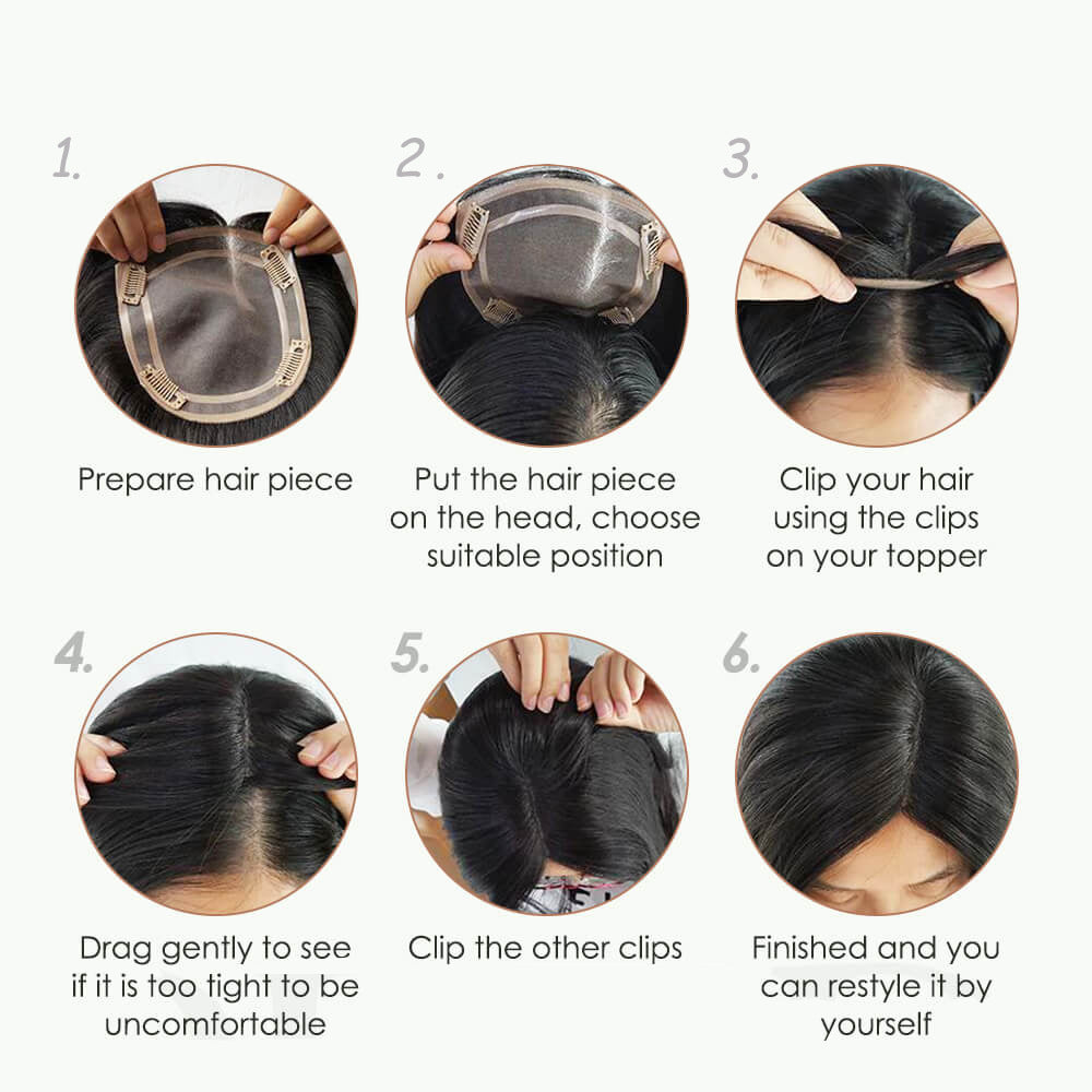 3#Mesh Simulation Scalp Hairpiece - New Hair