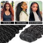 Natural Black Deep Wave Human Hair Bundles - New Hair